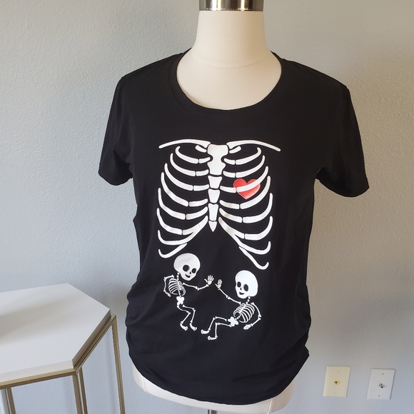 🎃 Halloween Maternity Top  - Twins 🤰2x - Picture 1 of 7